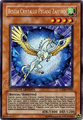 CT04-IT002 Bestia Cristallo Pegaso Zaffiro rara segreta Edizione Limitata (IT) -NEAR MINT-