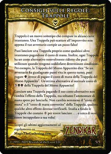5 / 5 Consigli sulle Regole: Trappole comune -NEAR MINT-