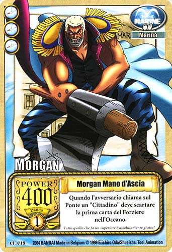 CE-C19 Morgan Mano d'Ascia comune -NEAR MINT-