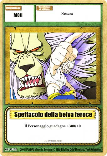 CE-W22 Spettacolo della belva feroce comune -NEAR MINT-