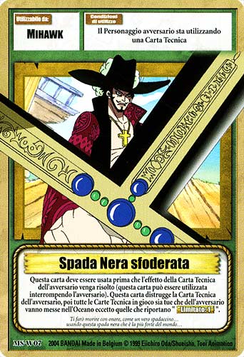 MS-W07 Spada Nera sfoderata comune -NEAR MINT-