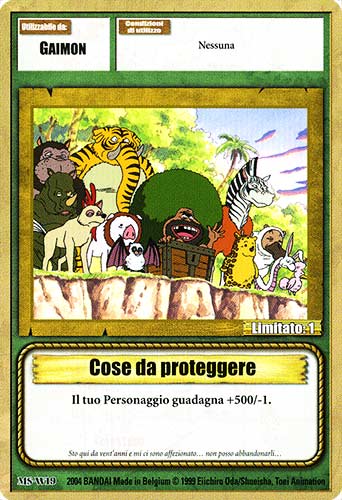 MS-W19 Cose da proteggere comune -NEAR MINT-