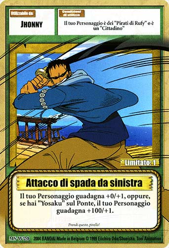 MS-W20 Attacco di spada da sinistra comune -NEAR MINT-