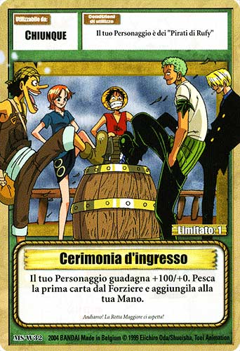 MS-W32 Cerimonia d'ingresso comune -NEAR MINT-