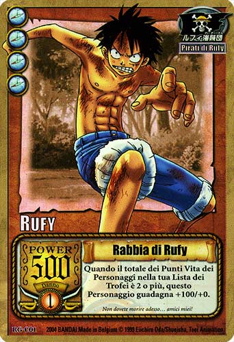 RG-C01 Rabbia di Rufy rara foil -NEAR MINT-