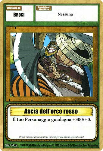 RG-W09 Ascia dell'orco rosso comune -NEAR MINT-