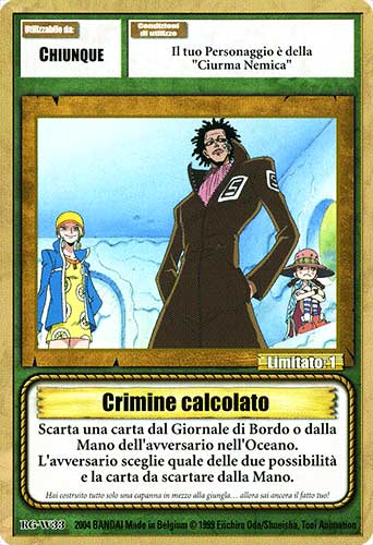 RG-W33 Crimine calcolato comune -NEAR MINT-