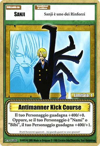 BA-W06 Antimanner Kick Course comune -NEAR MINT-