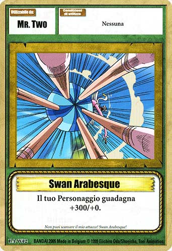 BA-W12 Swan Arabesque comune -NEAR MINT-