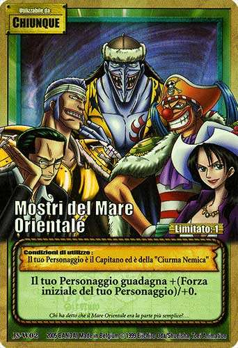 JS-W02 Mostri del Mare Orientale rara foil -NEAR MINT-