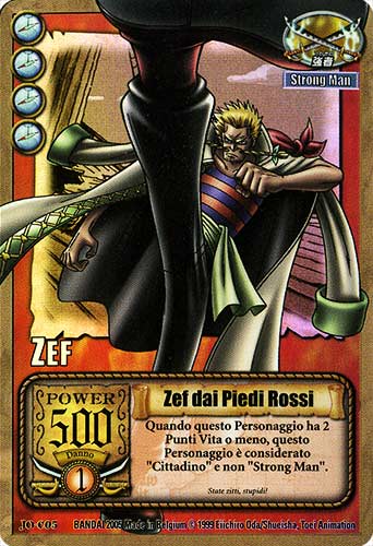 JO-C05 Zef dai Piedi Rossi rara foil -NEAR MINT-