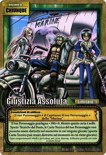 JO-W01 Giustizia Assoluta rara foil -NEAR MINT-