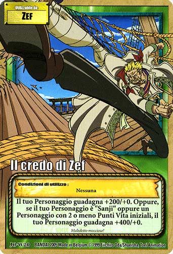 JO-W20 Il credo di Zef comune -NEAR MINT-