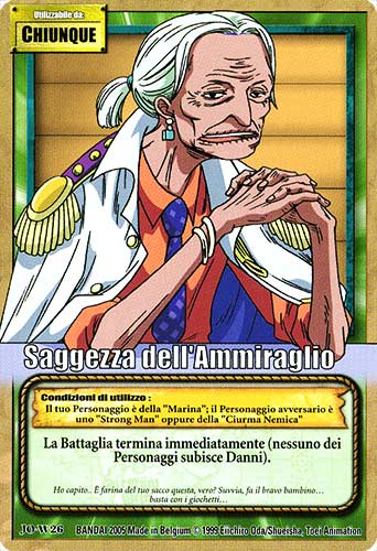 JO-W26 Saggezza dell'Ammiraglio comune -NEAR MINT-
