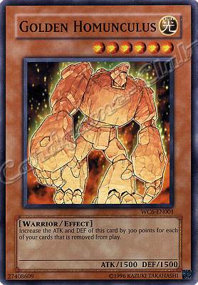 WC6-EN001 Golden Homunculus super rara (EN) -NEAR MINT-