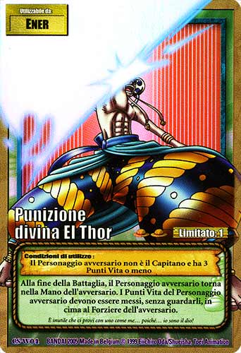 CS-W04 Punizione divina El Thor rara foil -NEAR MINT-
