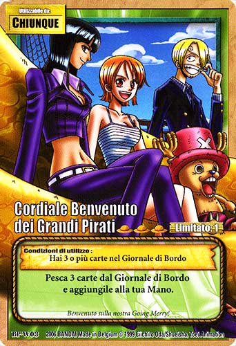 BP-W03 Cordiale Benvenuto dei Grandi Pirati comune -NEAR MINT-