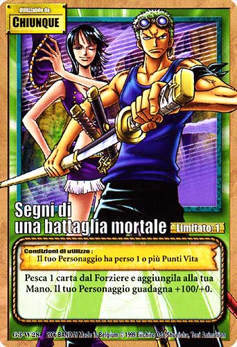 G3-W28 Segni di una battaglia mortale comune