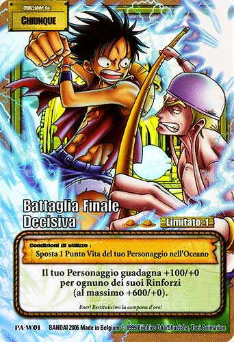 PA-W01 Battaglia Finale Decisiva rara foil -NEAR MINT-