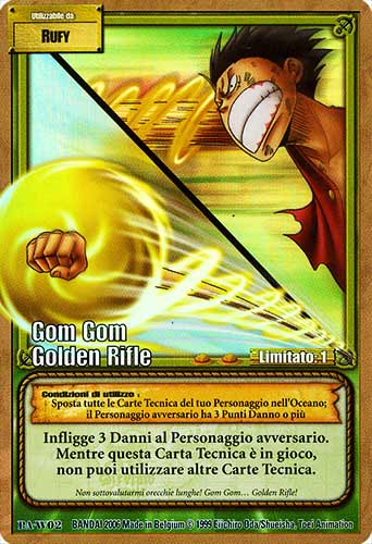 PA-W02 Gom Gom Golden Rifle rara foil -NEAR MINT-