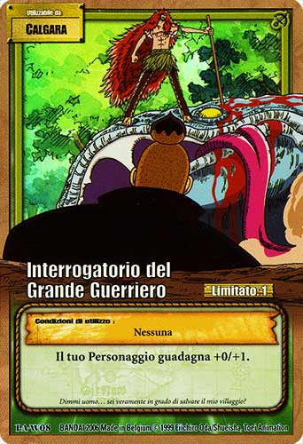 PA-W08 Interrogatorio del Grande Guerriero rara foil -NEAR MINT-