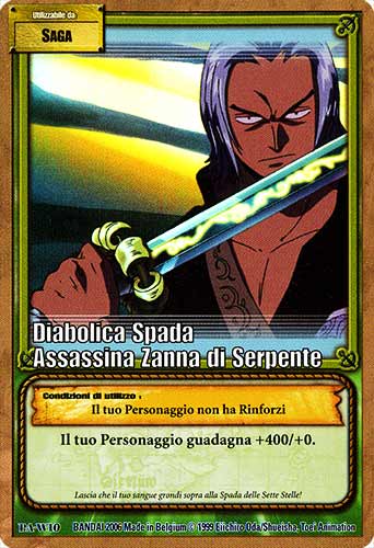 PA-W10 Diabolica Spada Assassina Zanna di Serpente rara foil -NEAR MINT-