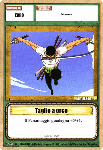 LK-W03 Taglio a Orco comune -NEAR MINT-