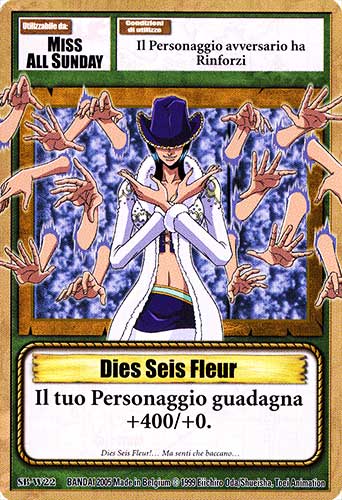 SB-W22 Dies Seis Fleur comune -NEAR MINT-