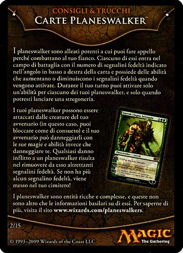 02 / 15 Carte Planeswalker comune -NEAR MINT-