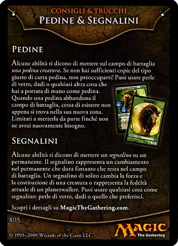 08 / 15 Pedine & Segnalini comune -NEAR MINT-