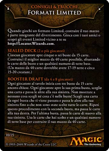 10 / 15 Formati Limited comune -NEAR MINT-