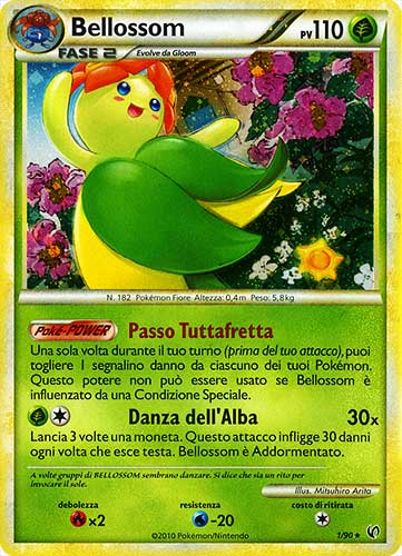 01 / 90 Bellossom rara foil (IT)  -PLAYED-