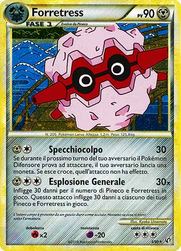 03 / 90 Forretress rara foil (IT) -NEAR MINT-
