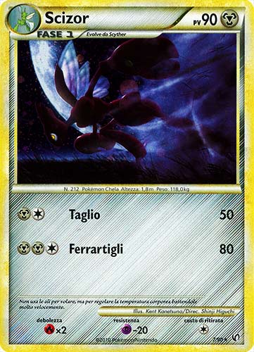 07 / 90 Scizor rara foil (IT) -NEAR MINT-