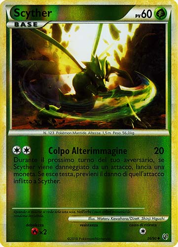 36 / 90 Scyther non comune foil reverse (IT) -NEAR MINT-