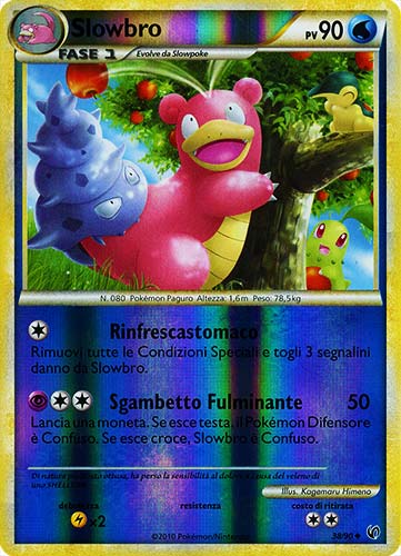 38 / 90 Slowbro non comune foil reverse (IT) -NEAR MINT-
