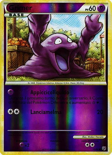 50 / 90 Grimer comune foil reverse (IT) -PLAYED-