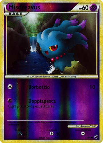 57 / 90 Misdreavus comune foil reverse (IT) -PLAYED-