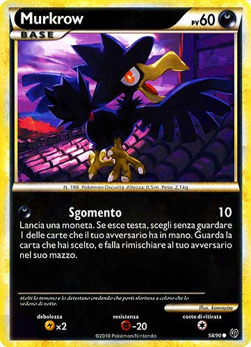 58 / 90 Murkrow comune (IT) -NEAR MINT-