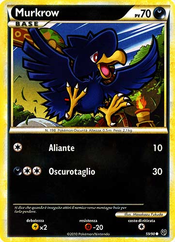 59 / 90 Murkrow comune (IT) -NEAR MINT-
