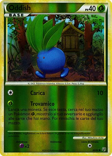 60 / 90 Oddish comune foil reverse (IT) -NEAR MINT-