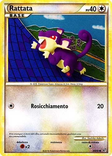 64 / 90 Rattata comune (IT) -NEAR MINT-