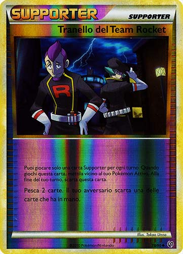 78 / 90 Tranello del Team Rocket non comune foil reverse (IT) -NEAR MINT-