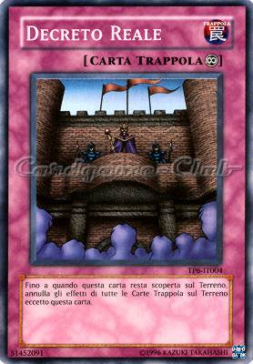 TP6-IT004 Decreto Reale super rara Unlimited (IT) -NEAR MINT-