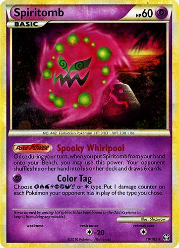 010 / 102 Spiritomb rara foil (EN) -NEAR MINT-