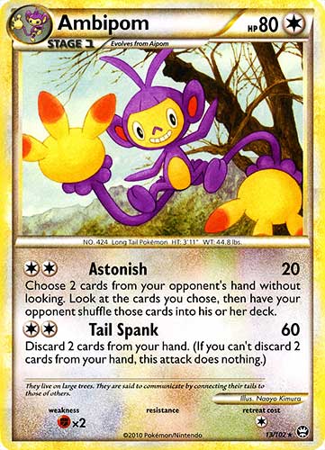 013 / 102 Ambipom rara (EN) -NEAR MINT-