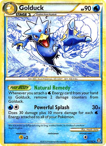022 / 102 Golduck rara (EN) -NEAR MINT-