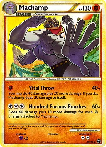 026 / 102 Machamp rara (EN) -NEAR MINT-