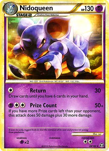 028 / 102 Nidoqueen rara (EN) -NEAR MINT-