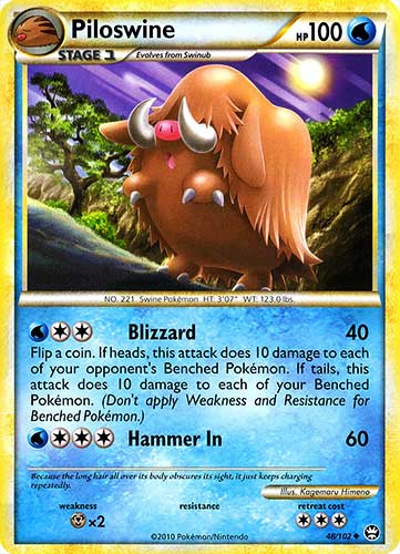 048 / 102 Piloswine non comune (EN) -NEAR MINT-